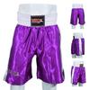 Men Boxing Shorts for Boxing Training Fitness Gym Cage Fight MMA Mauy Thai Kickboxing Trunks Clothing Purple Small view 2