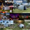 SAYOK Outdoor Portable Inflatable Igloo Dome Tent with Led Light/16.4ft Silver Inflatable Night Club House for Party Wedding Event view 3
