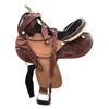 Adult Pony Kids Western Barrel Horse Leather Saddle Suede Seat 10" - 18" for Horse Riding Racing Show Equestrian Tack Set ST-022 (Black, 12" Seat) view 1