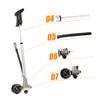 Yardwe Bike Air Supply Pump High Pressure Mini Frame to Floor Pump for Mountain Psi Gauge Easy Engagement Rotary Hose Design