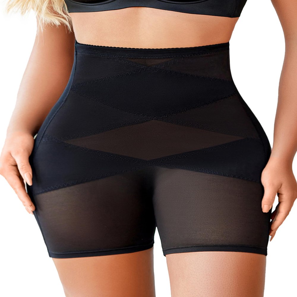 Avidlove Shapewear for Women Butt Lifting Shorts Tummy Control High Waist Thigh Slimmer Panties Black XXL