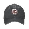 Buffalo Native American Denim Trucker Hat Baseball Cap for Men Or Women Cowboy Black view 2