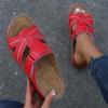 Generic Sandals Women Comfortable Cute Womens Orthotic Flips Flops Sandals Arch Support for Flat feet Orthopedic Slides Plantar Fasciitis Comfortable Walking Beach Shoes, 9.5, Red view 4