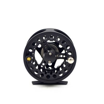 AshiLd Fly Fishing Reel,Fly Reel Fly Fishing Reel Large Arbor Alloy Aluminum CNC Machine Cut Interchangea 3/4 5/6 7/8 for Fishing Wheel Reel Tackle (Color : Black, Size : 3000 Series)
