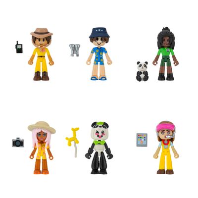 Livetopia Day at The Zoo Pack - Six 2.75-Inch Mix-and-Match Figures with Unique Accessories and Exclusive Virtual Item Code