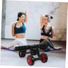 Yardwe Portable Exercise Abdominal Wheel Fitness Roller Wheel Mat Non-slip for Core Strengthening for Levels view 4