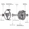 AshiLd Fly Fishing Reel,Fly Reel Fly Fishing Reel 3/4 5/6 7/8 9/10 WT 2+1BB CNC-machined Left/Right Large Arbor Fly Wheel Spare Spool Fishing Tackle (Color : 34 Reel Spare Spool) view 2