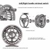 AshiLd Fly Fishing Reel,Fly Reel Fly Fishing Reel 3/4 5/6 7/8 9/10 WT 2+1BB CNC-machined Left/Right Large Arbor Fly Wheel Spare Spool Fishing Tackle (Color : 34 Reel Spare Spool) view 4