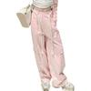 Bolknokin Girls Parachute Pants Y2K Cargo Baggy Joggers Track Pants Kids Trousers with Pockets Size 6-14(Pink-2,12-14) view 3