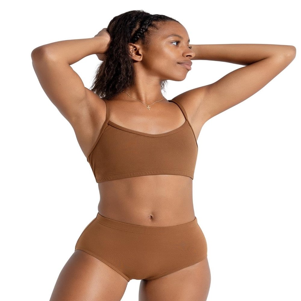 Capezio Camisole Bra Top - Girls, Skintone 60, Medium