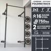 Synergee 2200 Series Folding 95" by 41 Squat Rack with J-Cups & Adjustable Pull Up Bar. Power Cage with 750lb Capacity. Power Cage. view 2