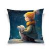 AQUNNEW Deluxe Lint Throw Pillow Covers Double Sided and Ultra Soft Transform Your Home with Our Elegant and Comfortable Design Perfect for Enhancing All Season Decor Girl view 2