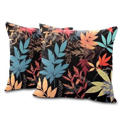 AQUNNEW Deluxe Lint Throw Pillow Covers Double Sided and Ultra Soft Transform Your Home with Leaf Our Elegant and Comfortable Design Perfect for Enhancing All Season Decor