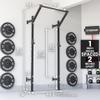 Synergee 2200 Series Wall Mounted 105" by 12 Tall Squat Rack with J-Cups & Adjustable Pull Up Bar. Exercise Stand with 750lb Capacity. Power Cage. view 3