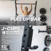 Synergee 2200 Series Wall Mounted 105" by 12 Tall Squat Rack with J-Cups & Adjustable Pull Up Bar. Exercise Stand with 750lb Capacity. Power Cage. view 4