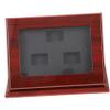 KICHOUSE Retro Wooden Box Championship Ring Display Stand Wedding Engagement Ring Box view 1
