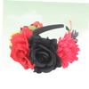 WOFASHPURET Halloween Decorations Rose Hair Accessories Headband Buckle Party Headdress Made of Polyester view 4