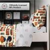 FOCO Chicago Bears NFL Retro Bed in a Bag Comforter Bedding 5 Piece Full Set view 2