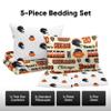 FOCO Chicago Bears NFL Retro Bed in a Bag Comforter Bedding 5 Piece Full Set view 3