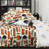 FOCO Chicago Bears NFL Retro Bed in a Bag Comforter Bedding 5 Piece Full Set view 4