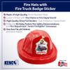 Kenco Kids Customizable Plastic Firefighter Hats -Choose your style, add your name or department (Fire Truck, 25) view 2