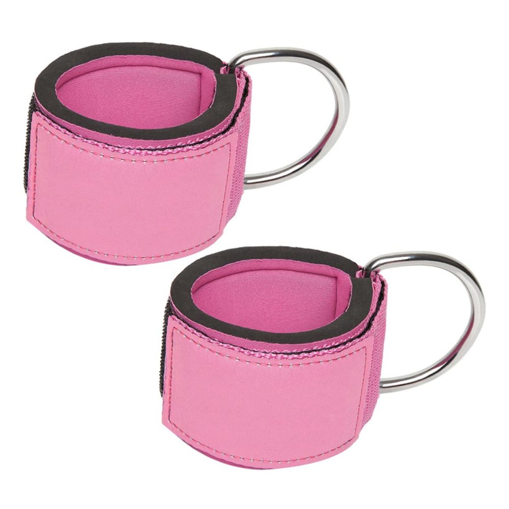 BCOATH 2Pcs Ankle Strap for Cable Machines Wear-Resistant Ankle Binding Bands Adjustable Buckle Gym Accessory for Strength Training and Fitness