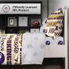 FOCO Minnesota Vikings NFL Retro Bed in a Bag Comforter Bedding 5 Piece Twin Set view 2