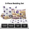 FOCO Minnesota Vikings NFL Retro Bed in a Bag Comforter Bedding 5 Piece Twin Set view 3