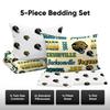 FOCO Jacksonville Jaguars NFL Retro Bed in a Bag Comforter Bedding 5 Piece Twin Set view 3