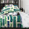 FOCO Seattle Seahawks NFL Retro Bed in a Bag Comforter Bedding 5 Piece Full Set view 4
