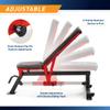 Marcy Adjustable Strength Training Utility Bench with Chrome Sliding Track SB-5429 view 3