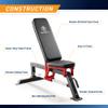 Marcy Adjustable Strength Training Utility Bench with Chrome Sliding Track SB-5429 view 4