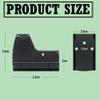 GOTICAL 45 Degree Offset Picatinny Rail Mount - Angle (45 Degree Mount Set and Reflex Red Dot) view 3
