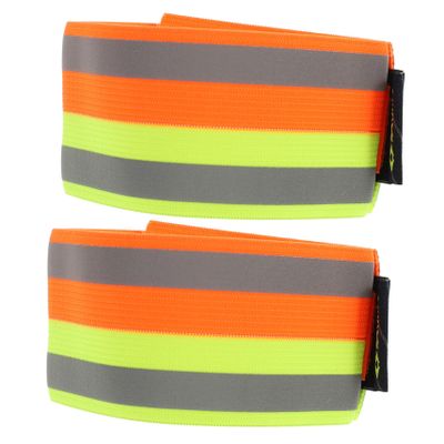 GOOHOCHY 2pcs Reflective Leggings Leg Straps Safety Wristbands Led Lights for Night Jogging Cycling