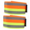 GOOHOCHY 2pcs Reflective Leggings Leg Straps Safety Wristbands Led Lights for Night Jogging Cycling view 1