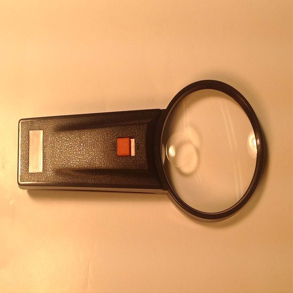 212 Main 2008-7547 Illuminated Magnifier with Acrylic Bifocal Lens, Black