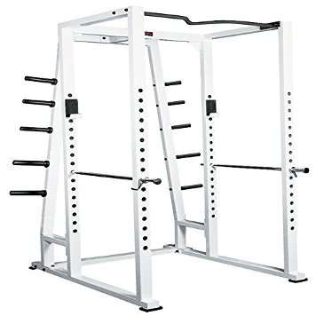 212 Main Power Rack with Weight Storage, White