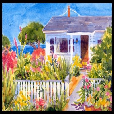 212 Main Seaside Beach Cottage Indoor Or Outdoor Mat - 18 x 27 Inch