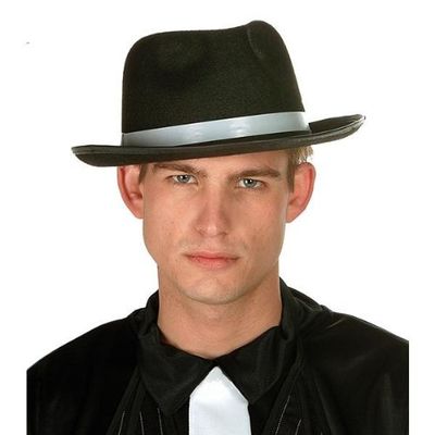 212 Main Felt Gangster Hat Costume Black