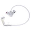 AMBASSADOR MARINE- Trinidad Head/Shower Combo Faucet- Classic Warm White Sprayer & 6' White Rubber Hose, Pull-Out Faucet (Hot/Cold Mixer) Chrome & Warm White for Boat/RV/Camper- 134-0204-CW-W view 2