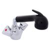 AMBASSADOR MARINE- Trinidad Head/Shower Combo Faucet- Large Black Sprayer & 6' Black Rubber Hose, Pull-Out Faucet (Hot/Cold Mixer) Chrome & Black for Boat/RV/Camper- 134-0215-CK-W view 1
