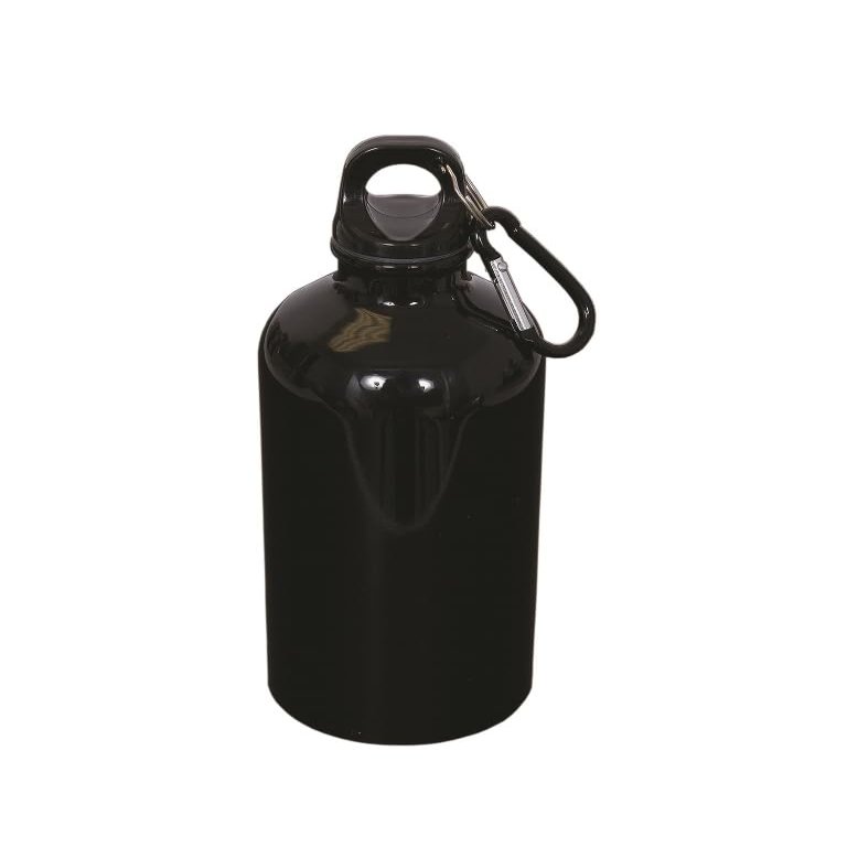212 Main 500 ml 17 oz Stainless Steel Water Bottle with Carabineer - Black