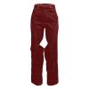 Uillui Baggy Cargo Pants for Women Trendy Patchwork Cutout Trousers High Waisted Straight Leg Pants Dressy Casual Work Pants Wine view 3