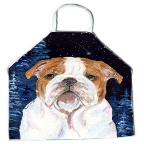 212 Main Starry Night English Bulldog Apron - 27 x 31 inch