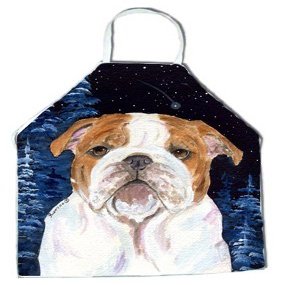212 Main Starry Night English Bulldog Apron - 27 x 31 inch