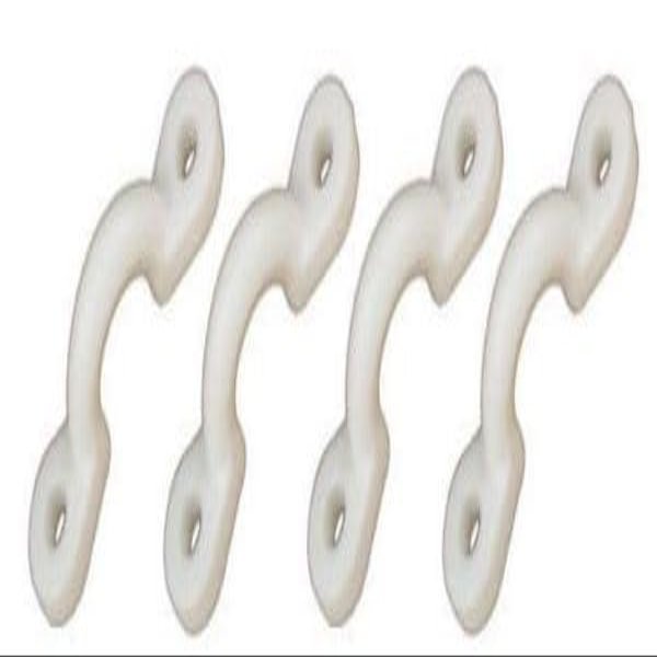 212 Main Bimini Top Pad Eye, White - Pack of 4