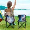 Jihqo Cute Space Cat Camping Chair Lightweight Portable Folding Chair Beach Chair with Carry Bag for Outdoor Adventures Patio and Picnics view 2