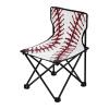 Jihqo Baseball Texture Camping Chair Lightweight Portable Folding Chair Beach Chair with Carry Bag for Outdoor Adventures Patio and Picnics view 1