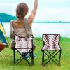 Jihqo Baseball Texture Camping Chair Lightweight Portable Folding Chair Beach Chair with Carry Bag for Outdoor Adventures Patio and Picnics view 2