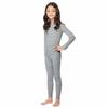 32 DEGREES 32 Kids' Heat Long Sleeve Crew Neck + Legging Set (M-8/10, Grey Snow Flake) view 2
